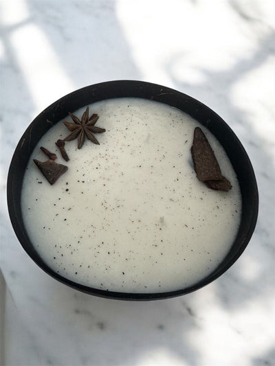 Star Coconut shell candle