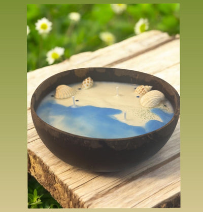 Beach View Coconut shell